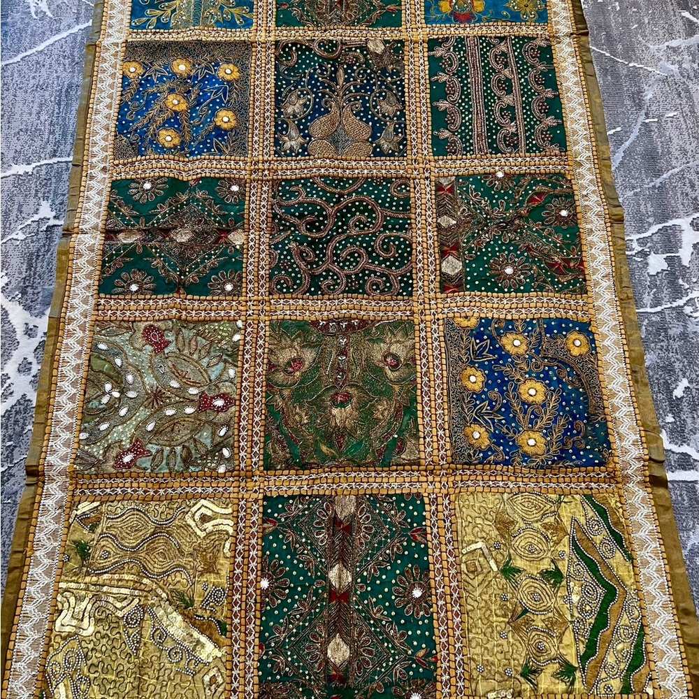 Colorful Embroidered Tapestry
